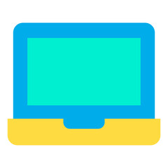 Flat Home Laptop icon