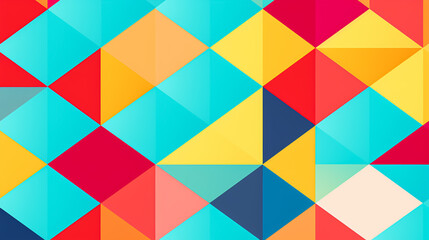 2d illustration colourful nonago elements seamless pattern
