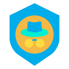 Flat Shield Hacker icon