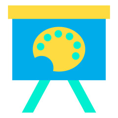 Flat art palette icon