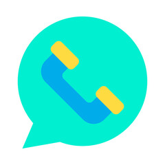 Flat Real Estate Chat icon