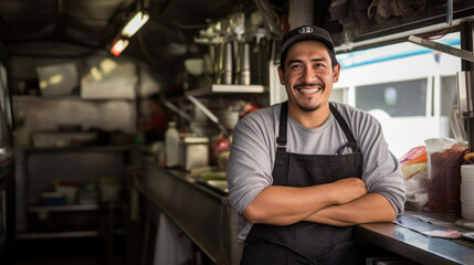 The owner of a small food truck business - Powered by Adobe