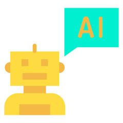 Flat Ai Chatbot icon