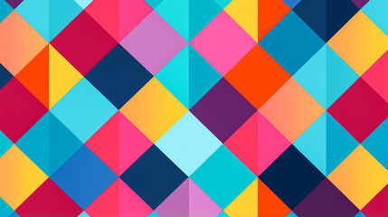 2d illustration colourful plus elements seamless pattern
