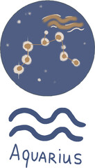 Zodiac signs symbols hand drawn isolated elements on a white background doodle set. graphic illustration horoscope astrology constellations