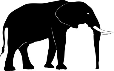 elephant africa silhouette