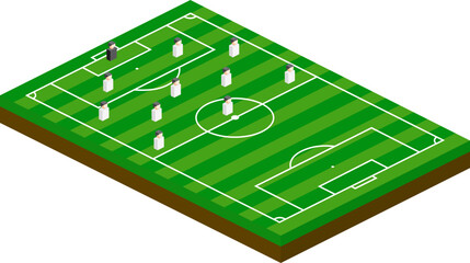 Isometric Football Strategy Board