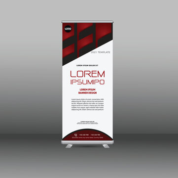 Roll up banner new template design