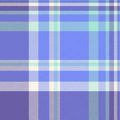 Seamless background check of textile pattern fabric with a plaid tartan texture vector.