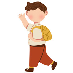 Kid Going to School 