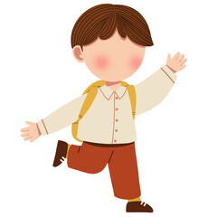 Kid Going to School 