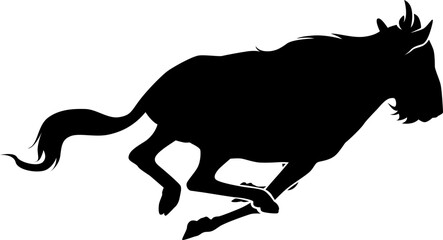 wildebeest silhouette