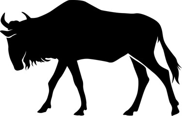 wildebeest silhouette