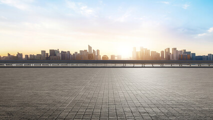 Fototapeta premium Aerial photography of modern urban architectural landscape,skyline of modern urban architecture