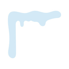 Snowy elements on winter background Vector created cartoon pattern for your design. Snow falls and animated snowflakes. flowing water, flow, liquid