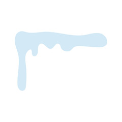 Snowy elements on winter background Vector created cartoon pattern for your design. Snow falls and animated snowflakes. flowing water, flow, liquid