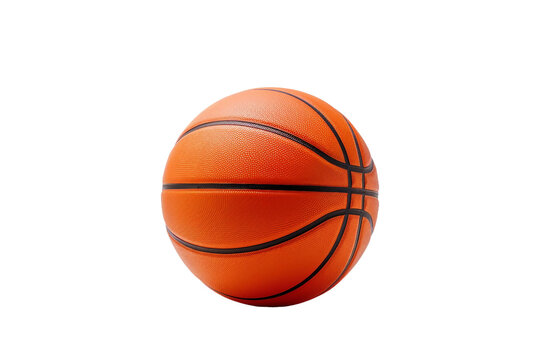 Basketball on Transparent Background PNG Generated by AI