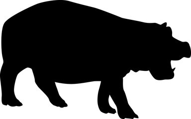 hippo silhouette
