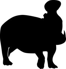 hippo silhouette
