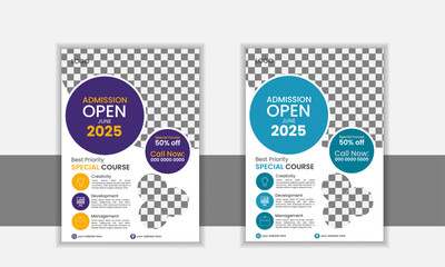 a bundle of school flyer, abstract school flyer and creative design