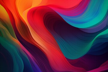 Abstract colorful pattern with a mesmerizing spectrum of colors. Generative AI