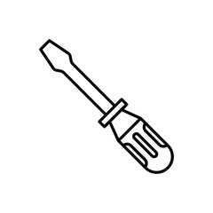 Screwdriver icon design, illustration design