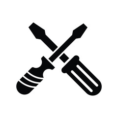 Screwdriver icon design, illustration design