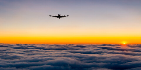 helicopter at sunset