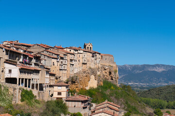 Fototapeta na wymiar Frias Spain beautiful spanish hilltop town on a hill Burgos province Castile and León