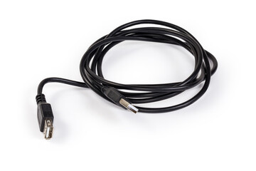 USB extension cable with plug and receptacle of Standard-A