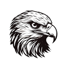 Obraz premium black Eagle Head