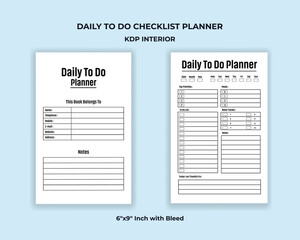 Daily To Do Planner KDP Interior