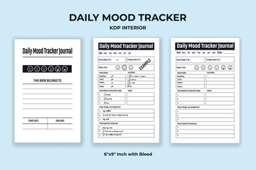 Daily Mood Tracker Journal KDP Interior