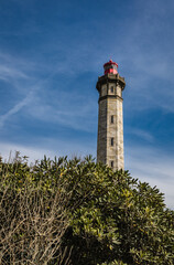 The Whales Lighthouse (el Phare des Baleines), at the western tip of the Île de Ré, France. The views from the lighthouse