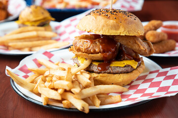 western bacon burger