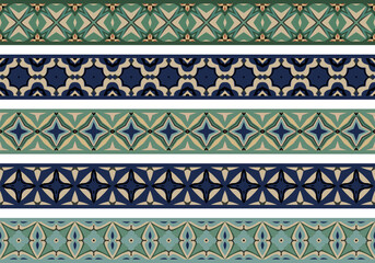 Seamless decorative borders