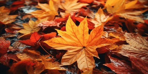 autumn fall leaves background cinematic