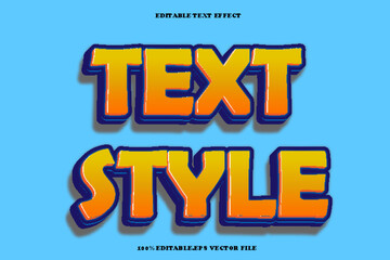 Text Style Editable Text Effect 3D Emboss Gradient Style