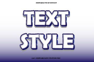 Text Style Editable Text Effect 3D Emboss Gradient Style