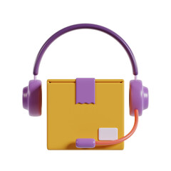 Delivery Support Service Illustration 3d icon
