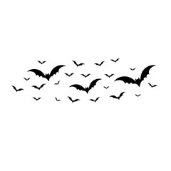 flock bat silhouette