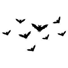 flock bat silhouette