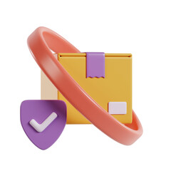 3d safety delivery icon