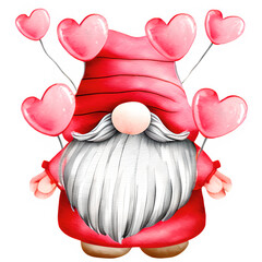 Valentine's Day Gnomies Png Sublimation Design