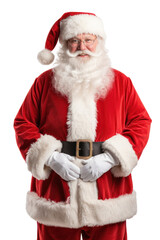 Christmas Santa claus isolated on white transparent background, PNG