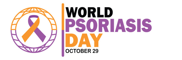 World Psoriasis Day Vector illustration. October 29. Holiday concept. Template for background, banner, card, poster with text inscription