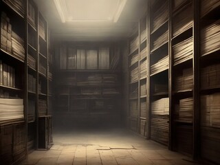 Old cabinets with archives