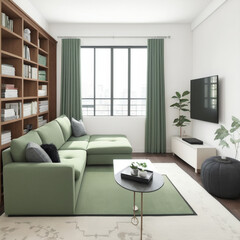 Explore Free Interior Design Images with Photoframes and Cozy Sofas