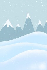 Obraz premium winter landscape with snow