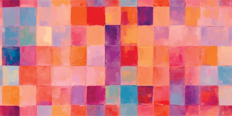 Geometric painting purple and light orange vector seamless pattern background, geometric luxury texture, minimal design style, vector illustration wide panoramic backdrop for social media, banner